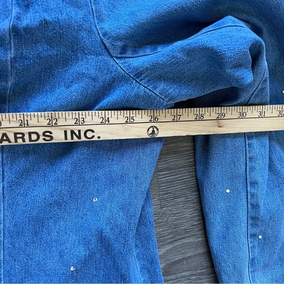 NWT Quacker Factory Rhinestone Embellished Lined Denim Jean Jacket size 2X - Picture 8 of 8